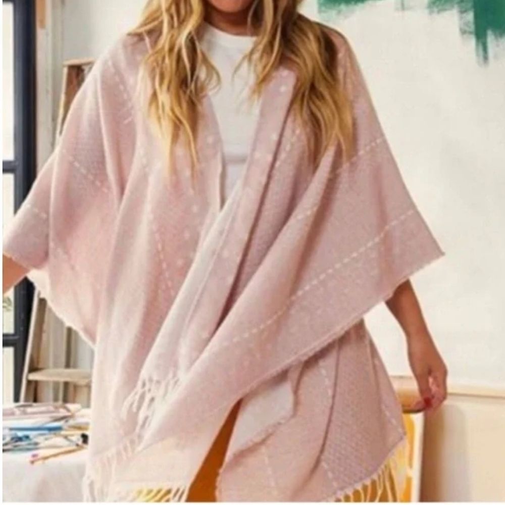 Gentle Fawn Hermosa Kimono Shawl with Fringe Detail Medium / Large M/L New OOS